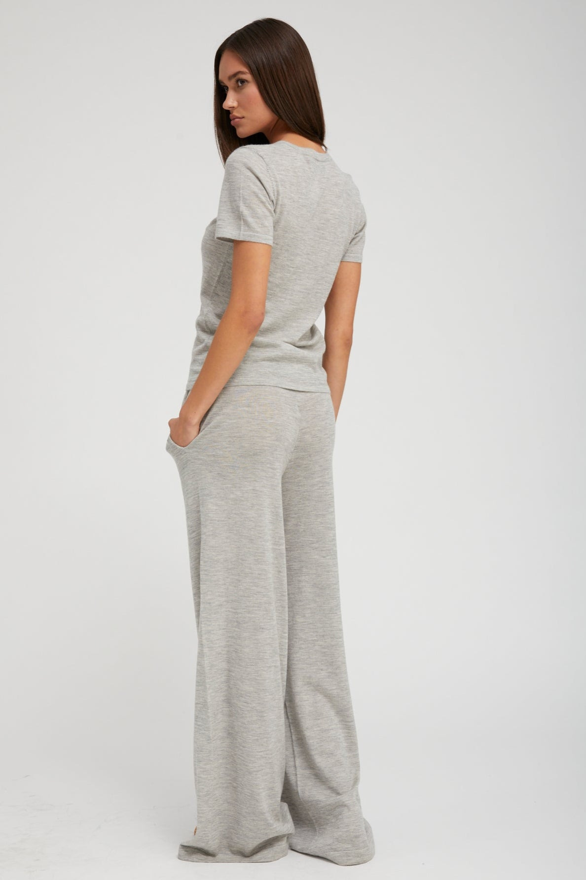 OXFORD ULTRA FINE CASHMERE TEE - 5