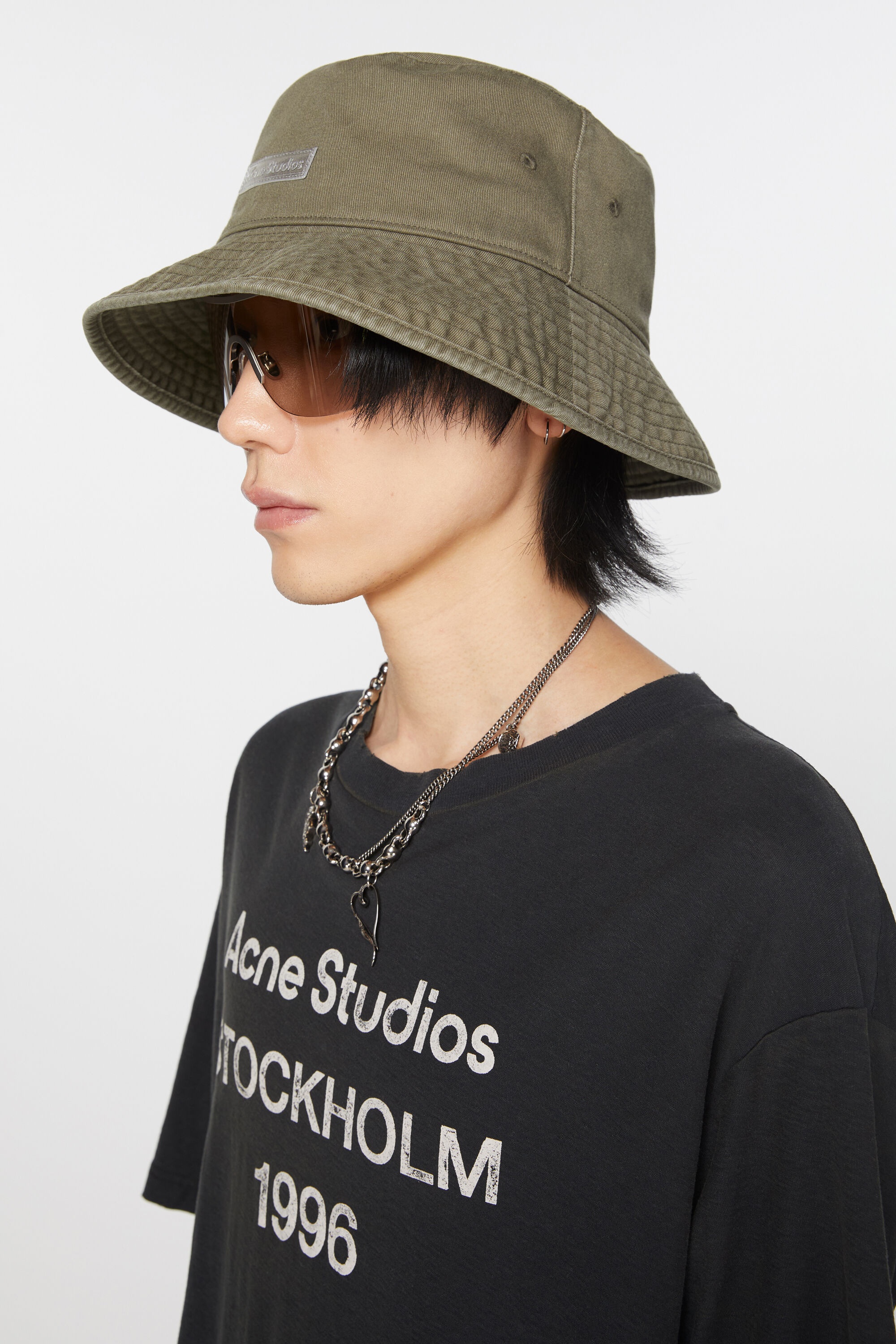 Twill bucket hat - Khaki green - 3