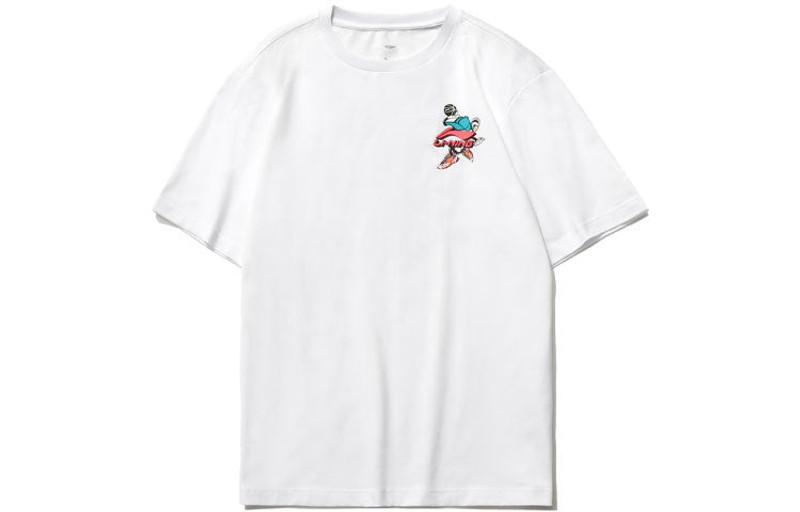 Li-Ning Graphic Loose Fit T-shirt 'White' AHSR406-1 - 1