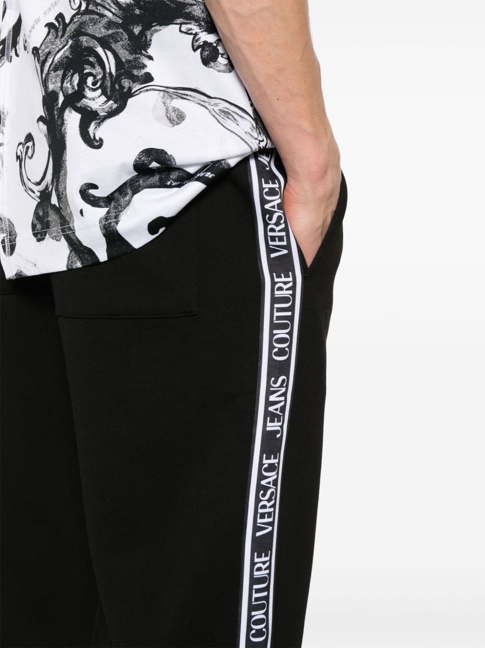 logo-stripe track pants - 5