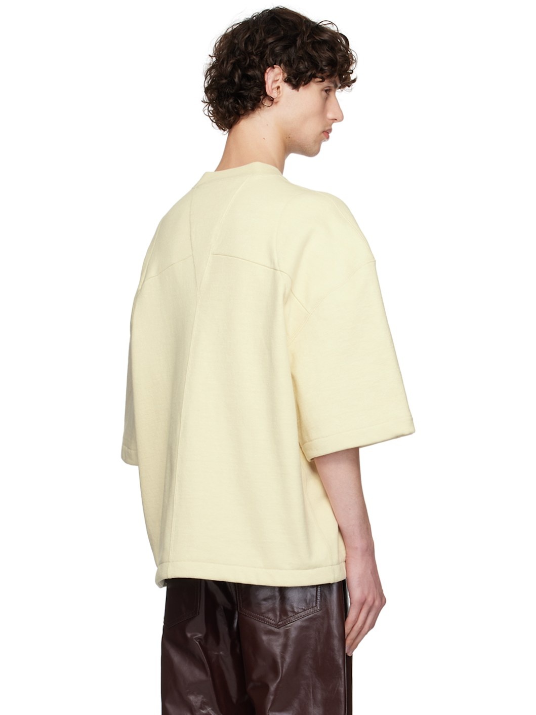 Yellow Padded Shoulders T-Shirt - 3