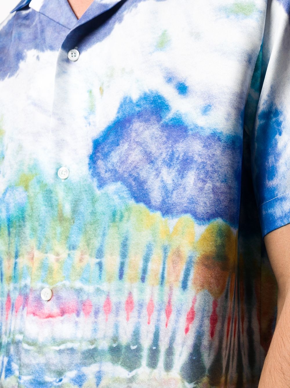 tie-dye silk shirt - 5