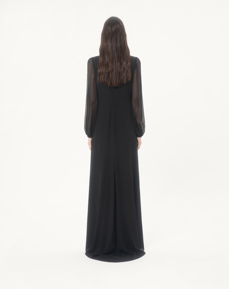 EMBROIDERED GEORGETTE LONG DRESS 6