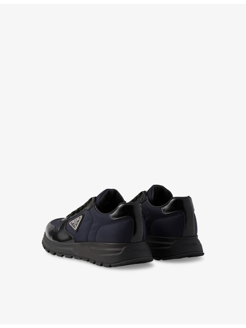 Prax 01 Re Nylon And Leather Low-Top Trainers - 4