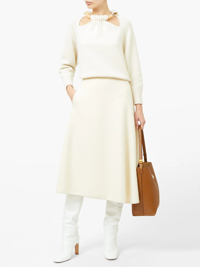 Jil Sander Bouclé cotton-blend skirt outlook