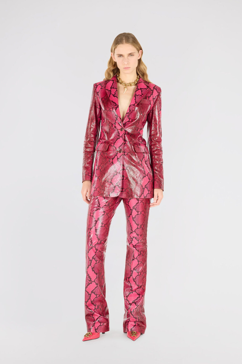 Roberto Cavalli Shiny Python-Print Jacket outlook