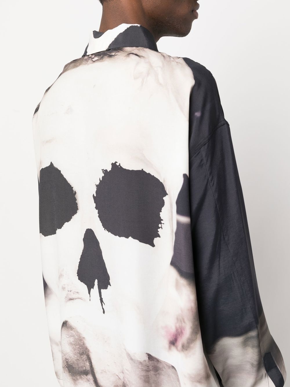skull-print long-sleeve shrit - 5