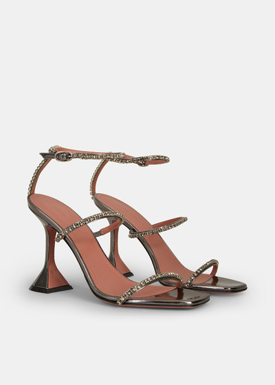 Amina Muaddi Antique Mirror Gilda Sandals outlook