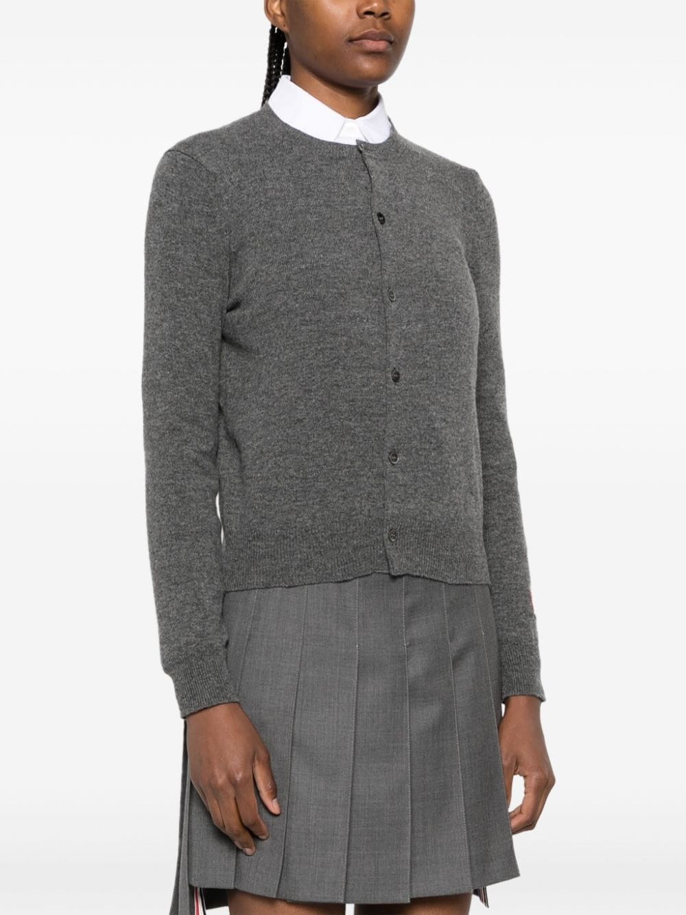 x Invader pixelated-heart cardigan - 5