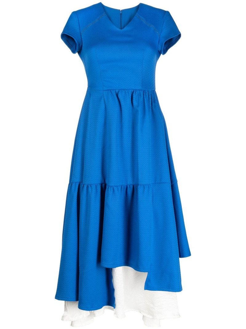 layered asymmetric midi dress 1