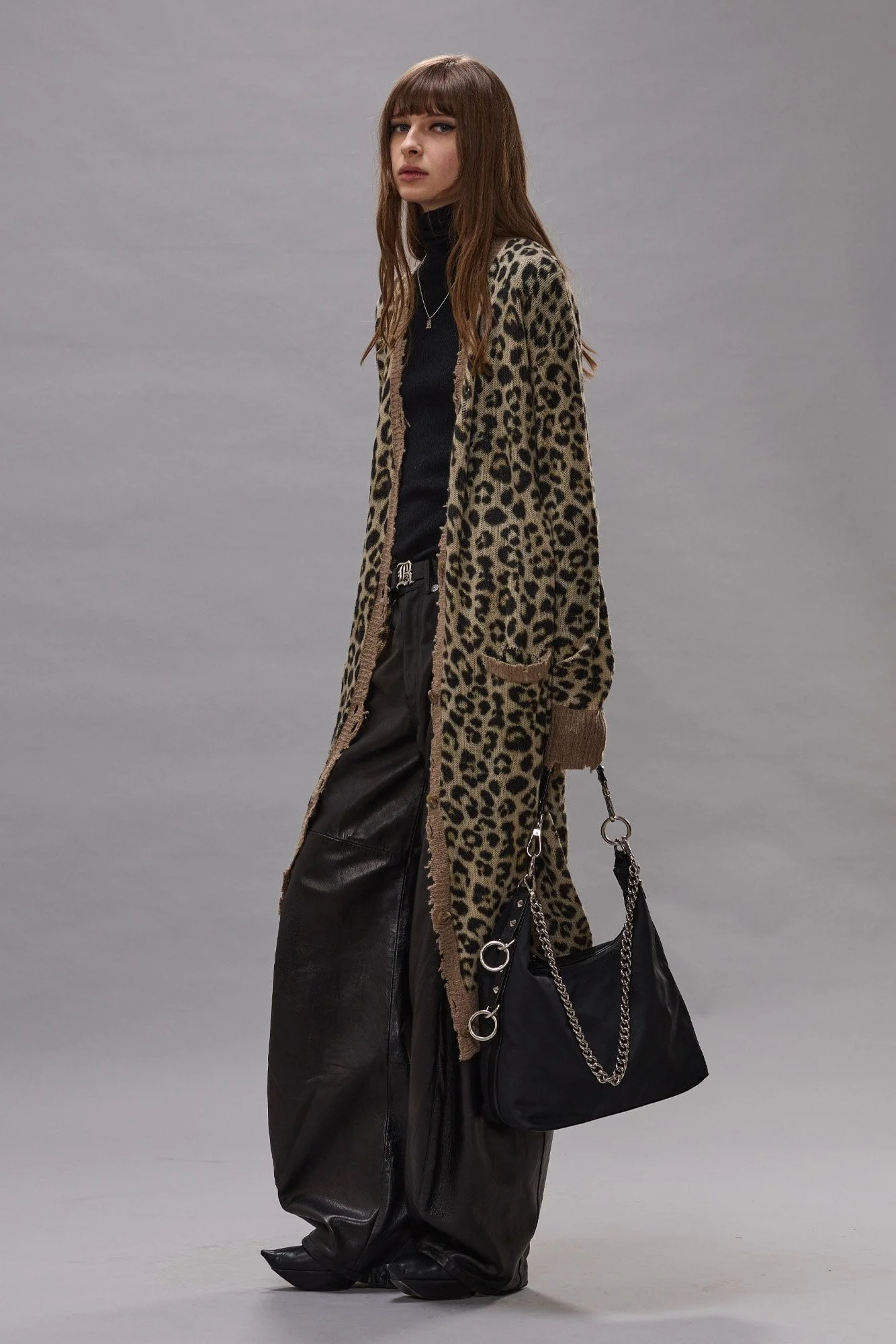 Printed Long Cardigan - 1