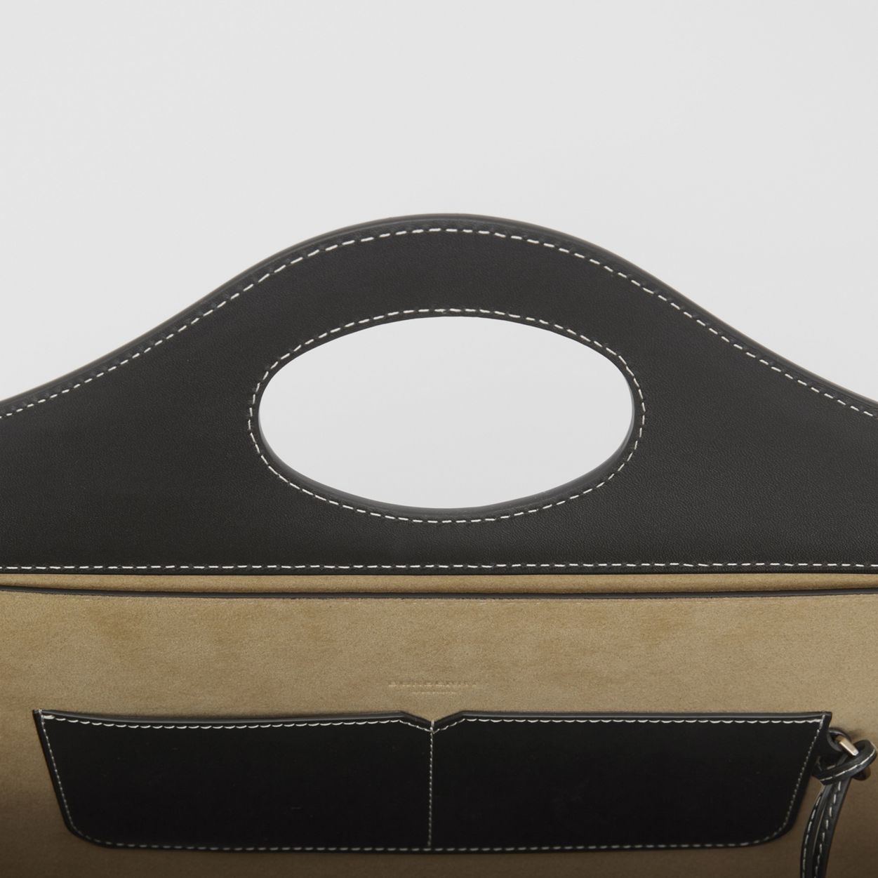Small Leather Soft Pocket Tote - 9