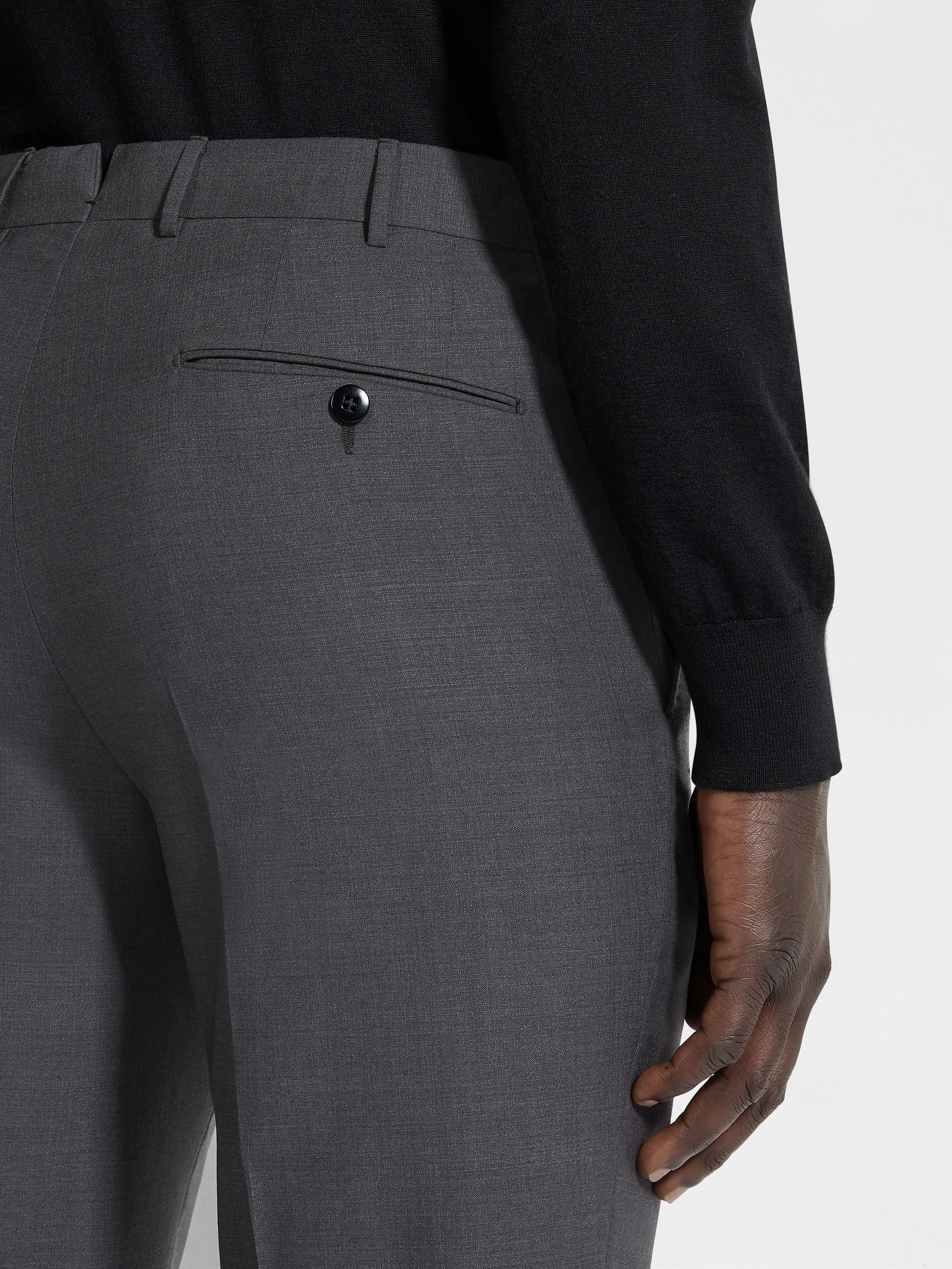 DARK GREY HIGH PERFORMANCE™ WOOL PANTS - 2