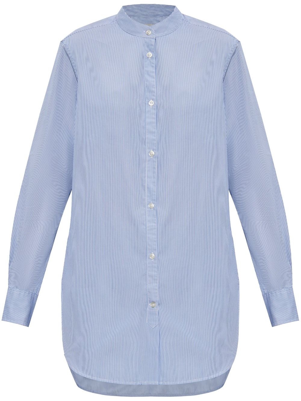 striped poplin shirt - 1