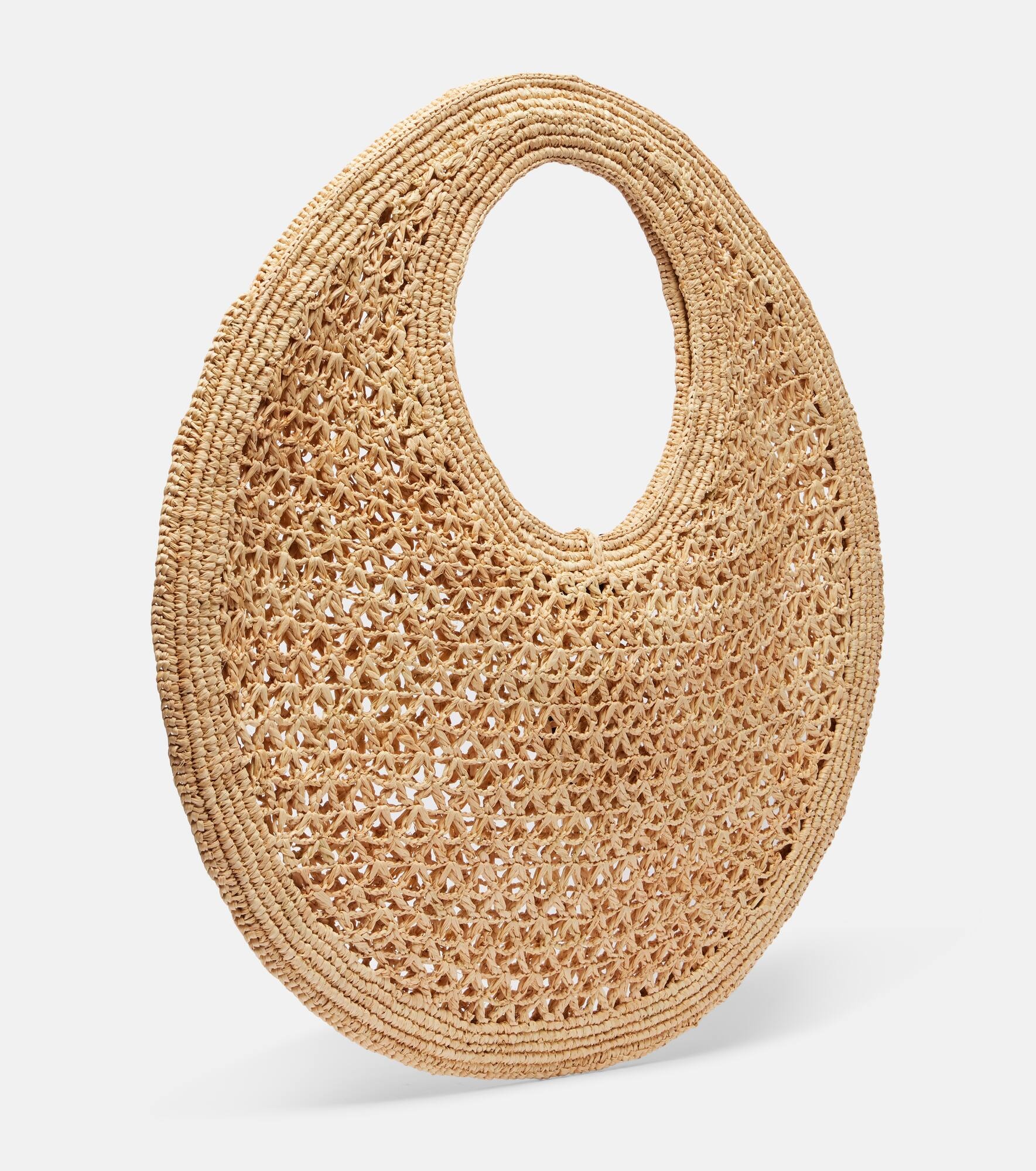 Spiaggia raffia tote bag - 4