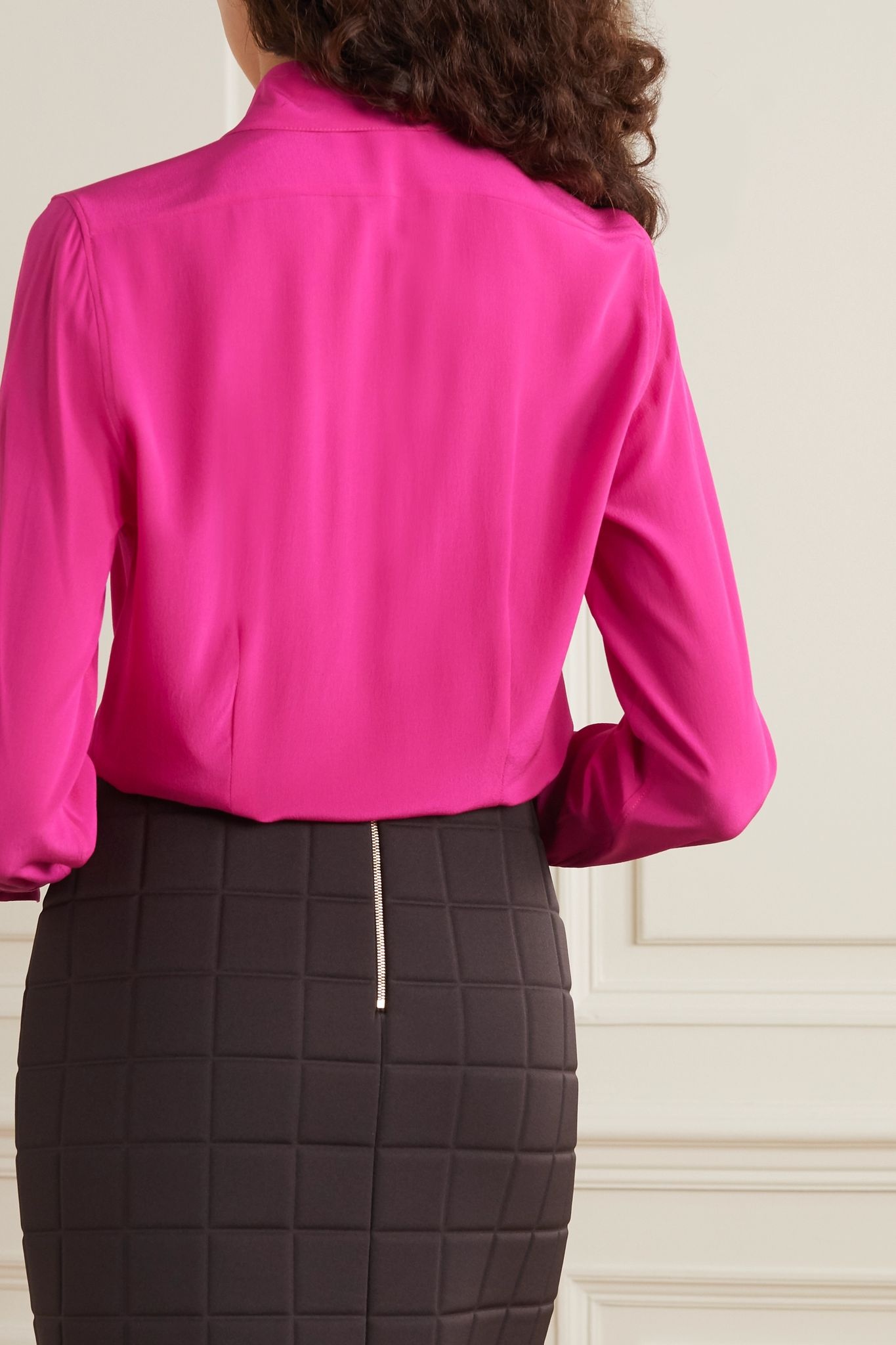 Willow silk crepe de chine shirt - 3