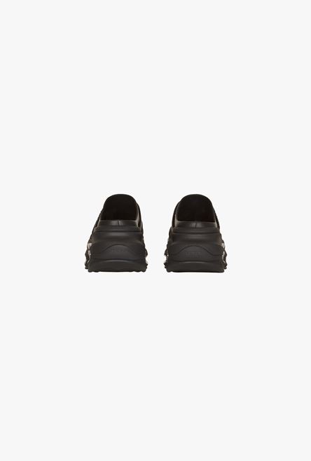 Black draped leather B-Bold mule sneakers - 3