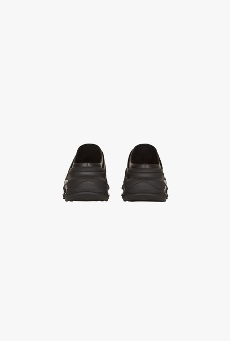 Black draped leather B-Bold mule sneakers 3