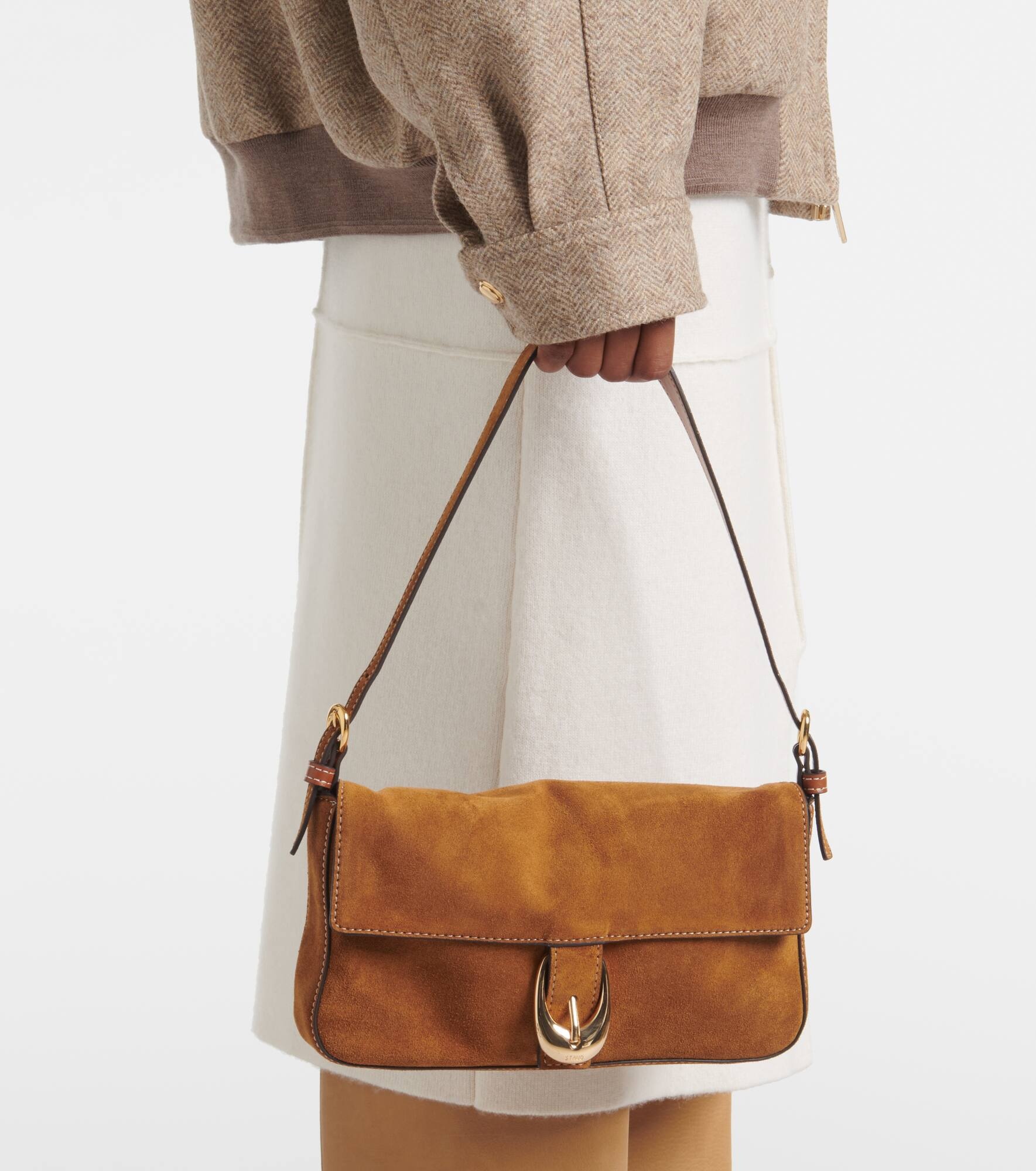 Harlow suede shoulder bag - 2