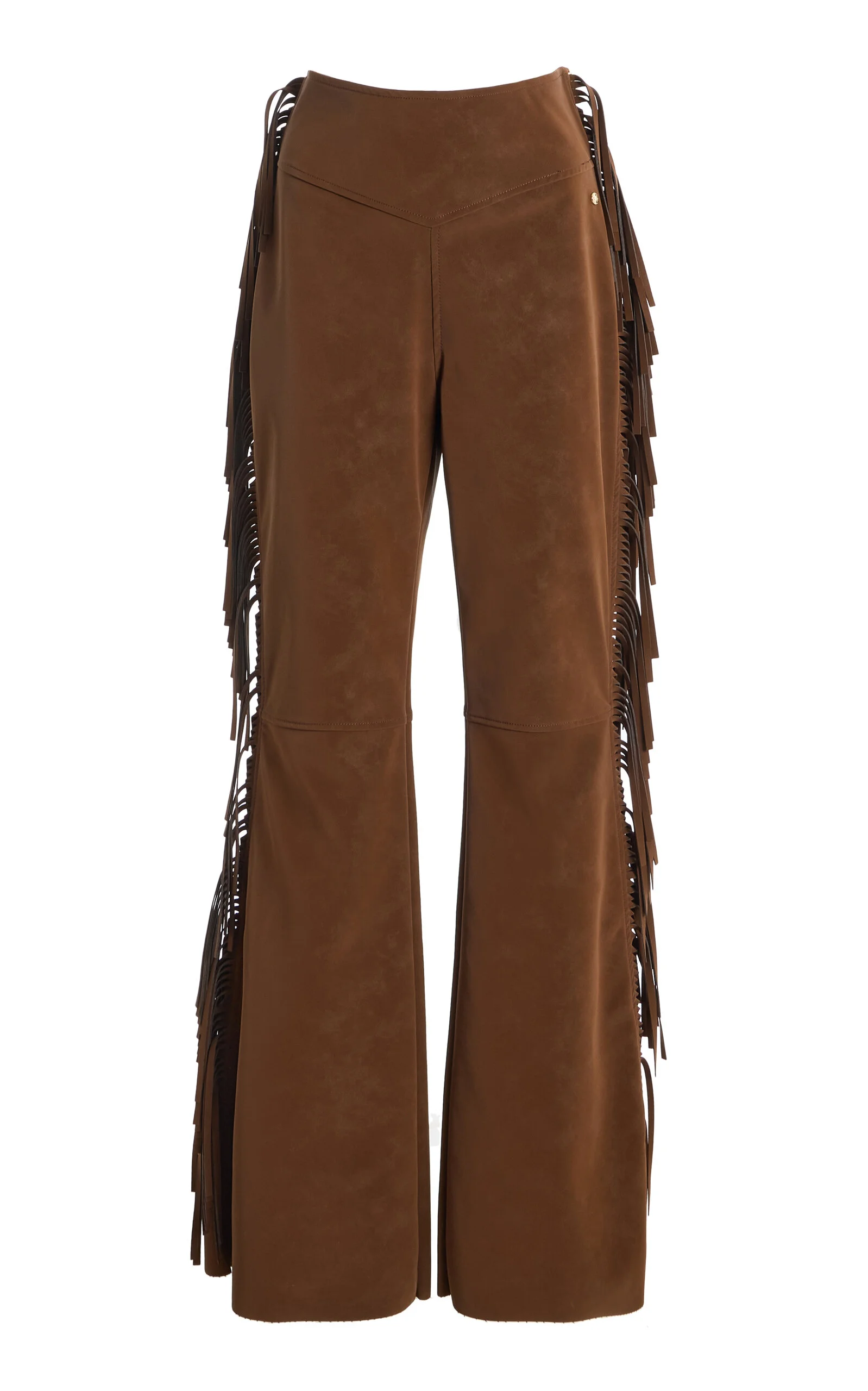 Rumi Fringed Faux Suede Ski Pants - 1