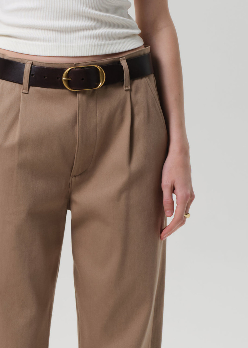 Mallory Straight Trouser In Khaki 7