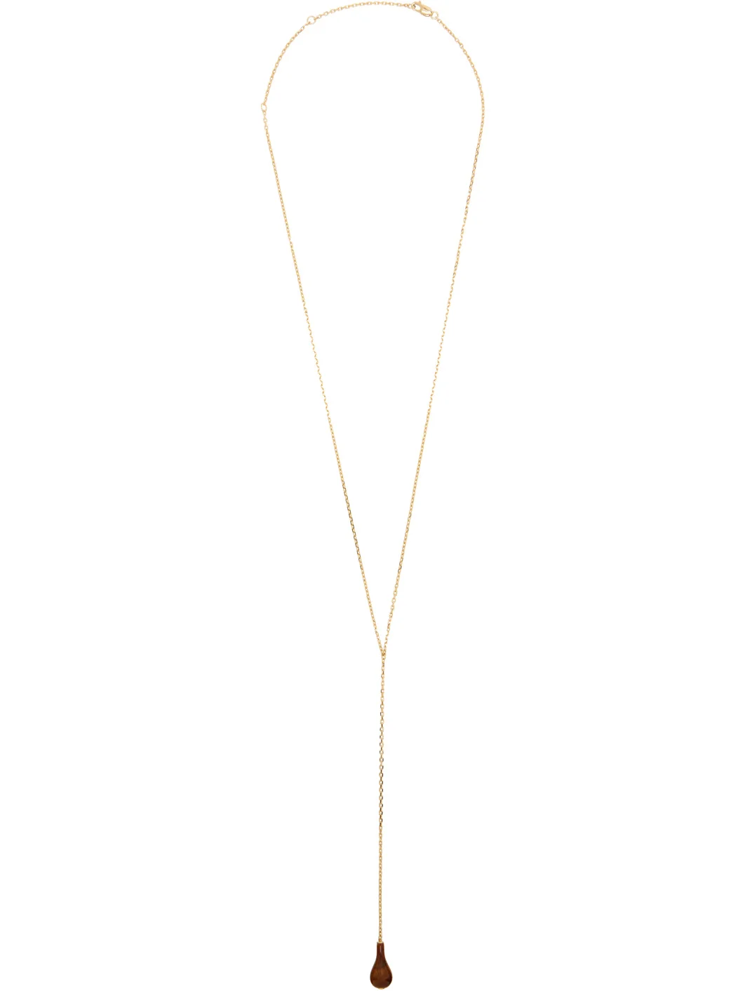 Tiger's Eye Drop Necklace - 1