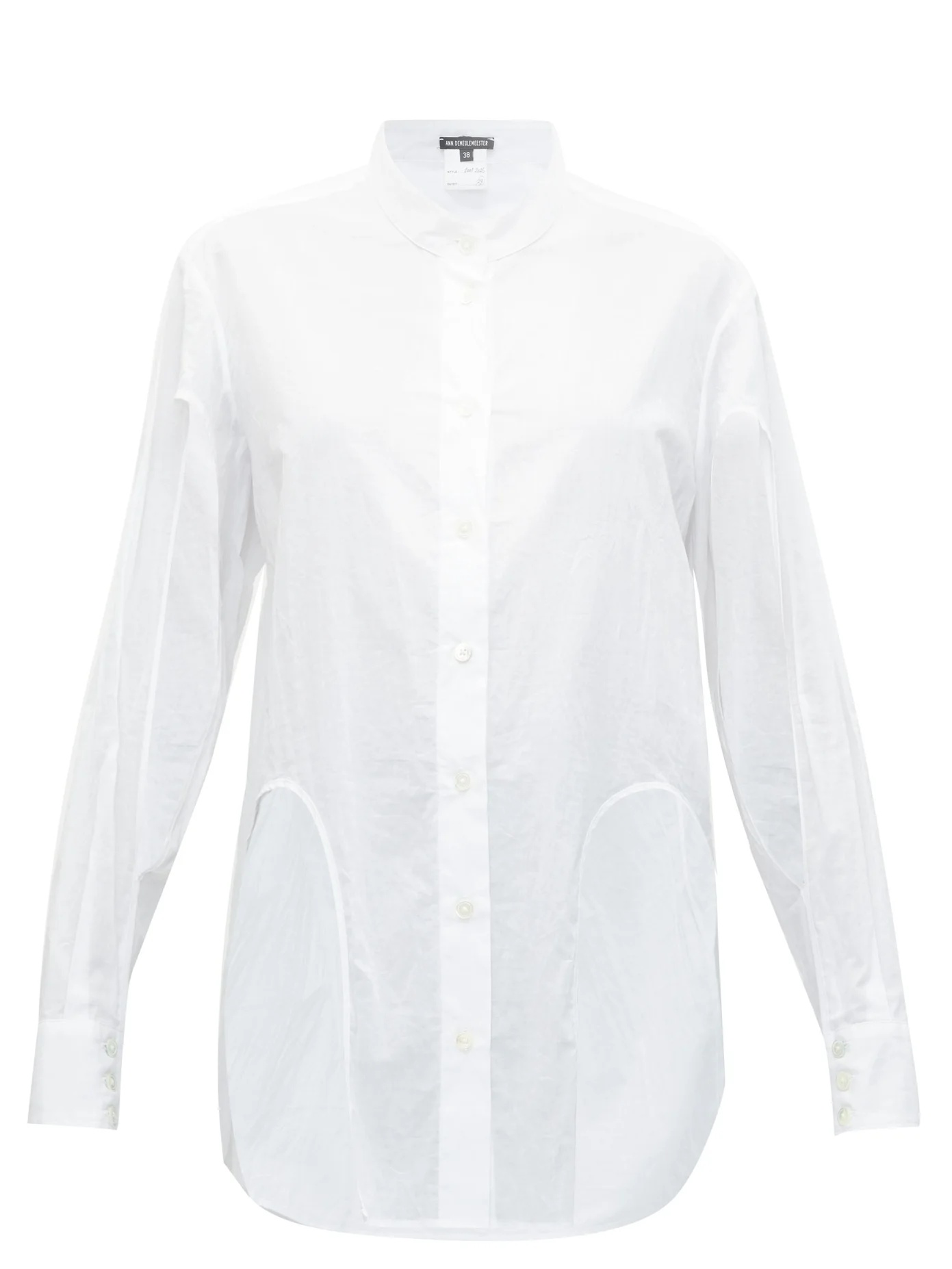 Cutout poplin shirt - 1