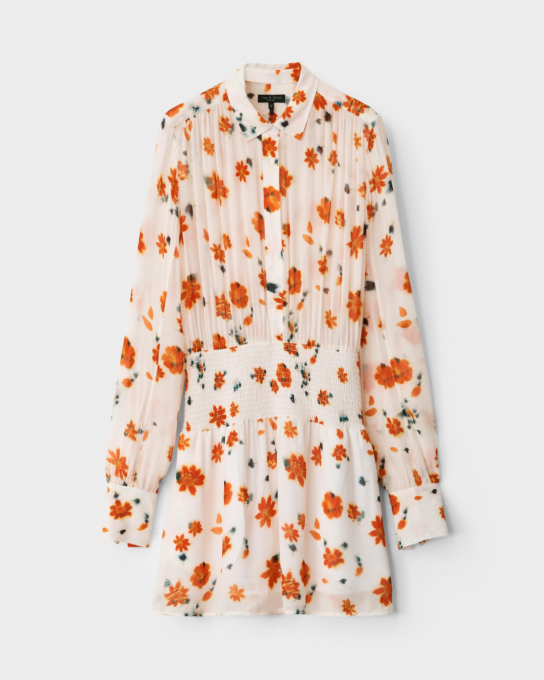 Bailey Floral Smocked Mini Dress
Viscose Dress - 2