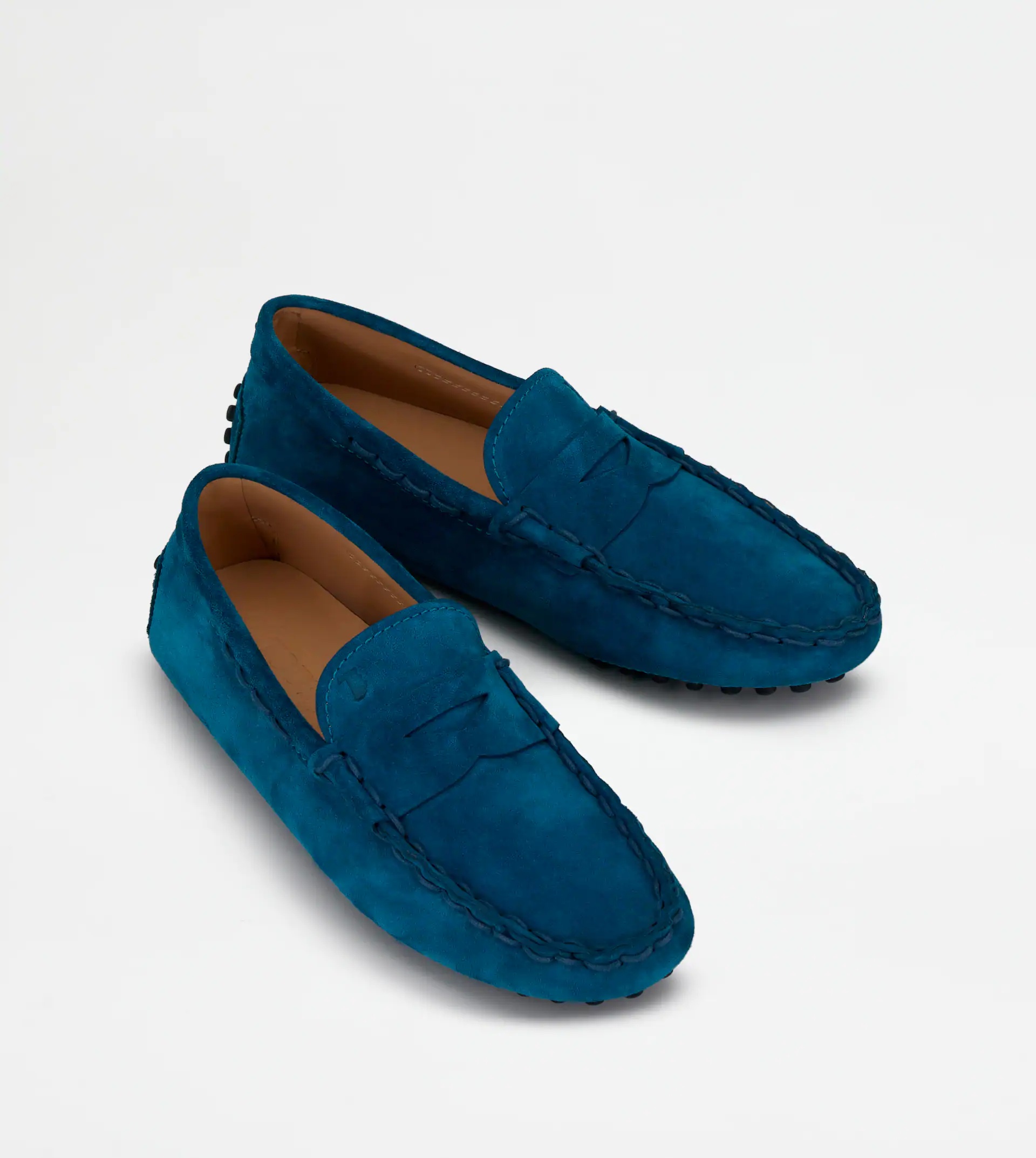 GOMMINO DRIVING SHOES IN SUEDE - BLUE - 3