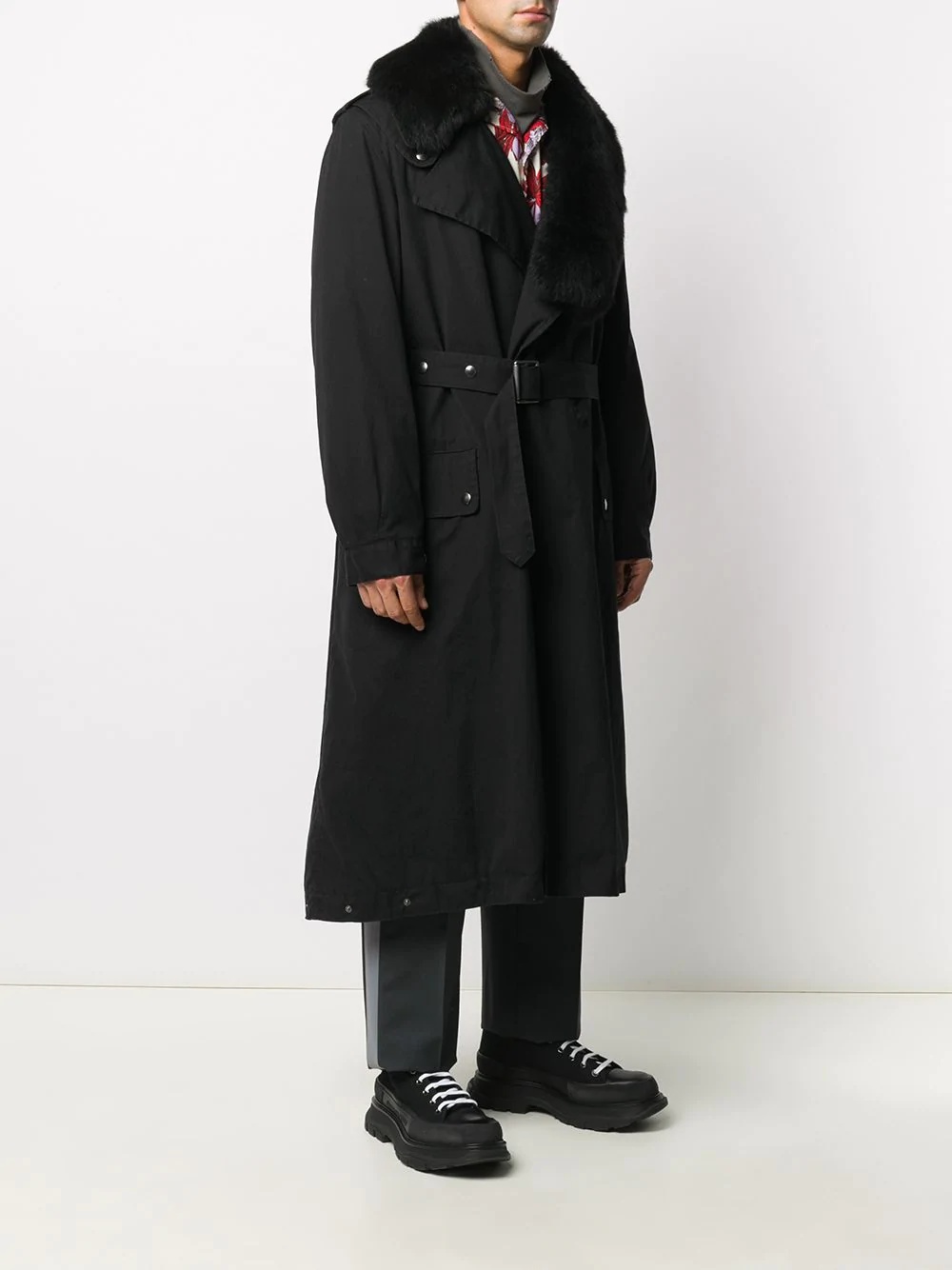 x Nick Wooster belted trench coat - 4