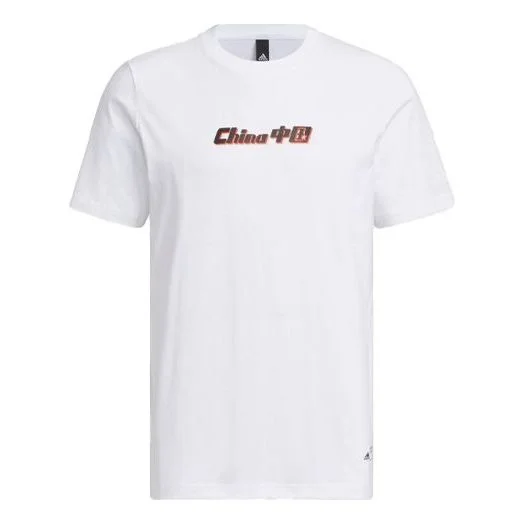 adidas China Printing Short Sleeve T-Shirt 'White' IP3972 - 1