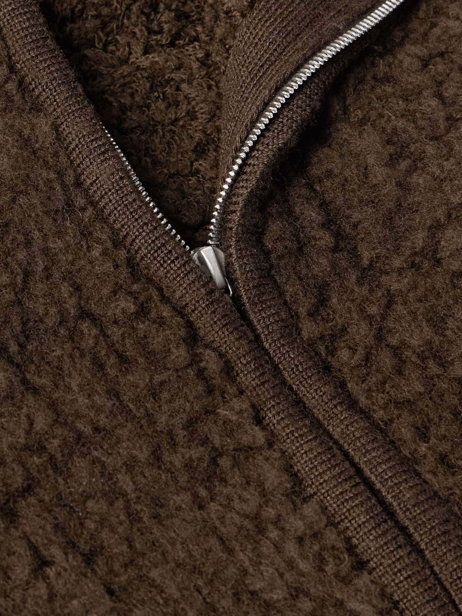 Boa Wool-Blend Bouclé Half-Zip Sweater - 5