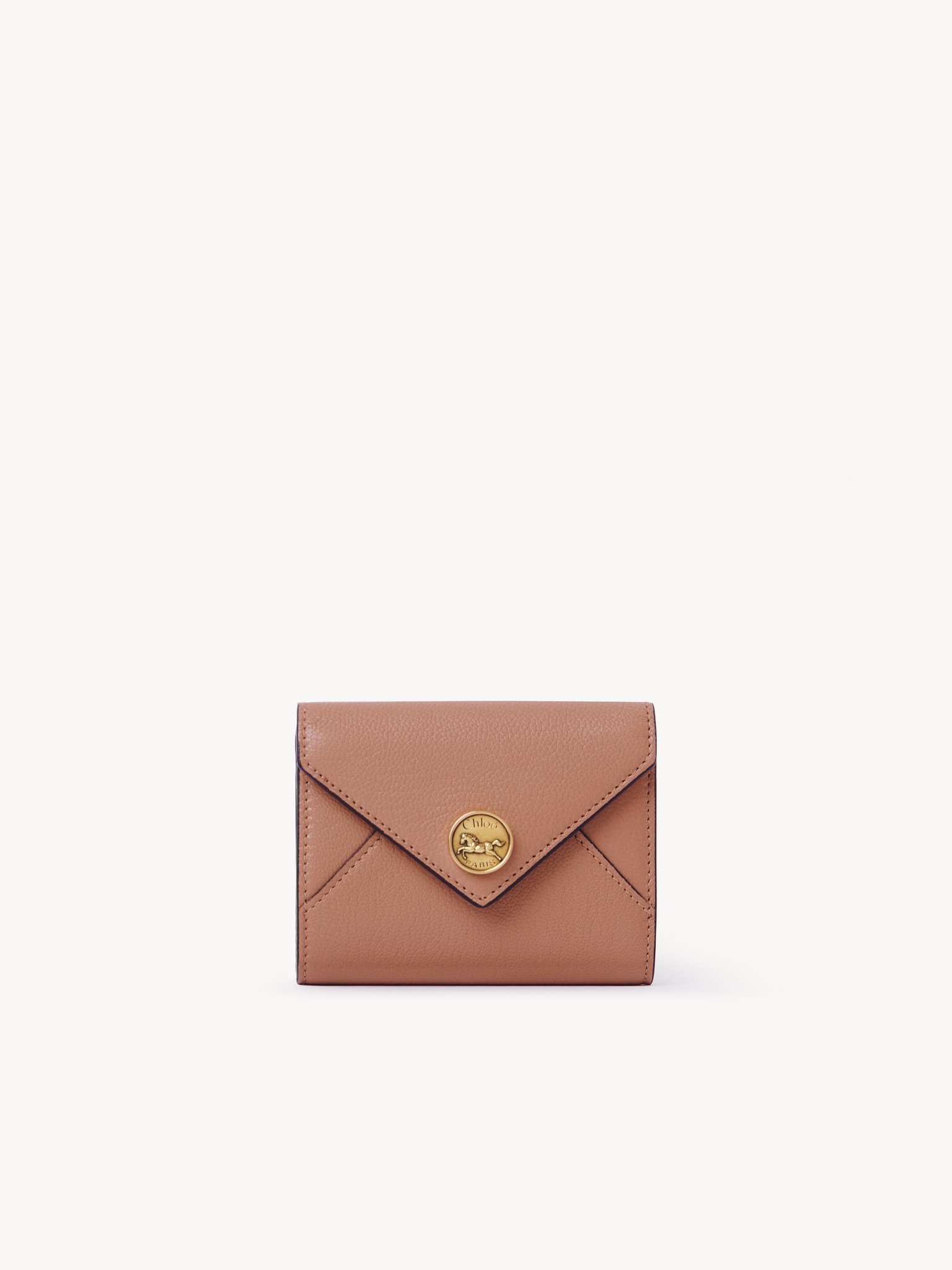 SMALL ENVELOPE TRI-FOLD IN GRAINED LEATHER - 1