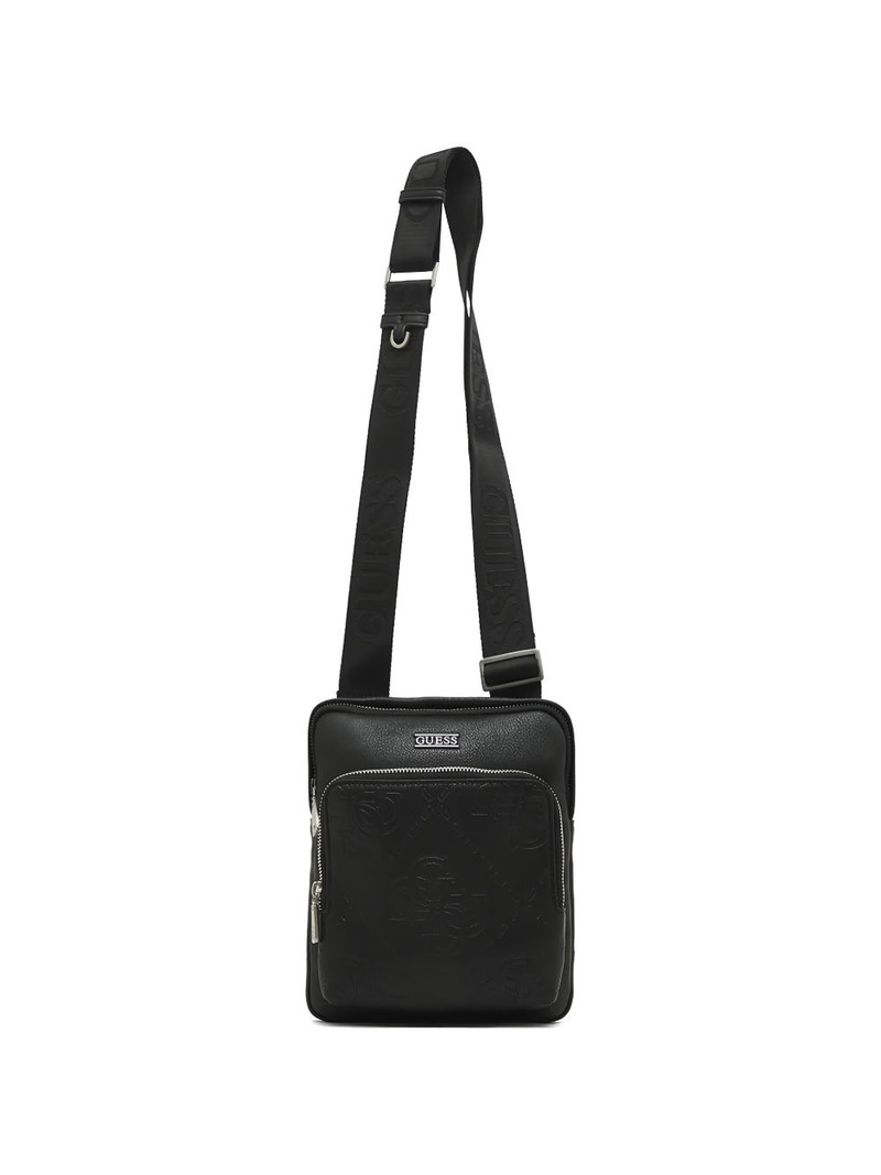 Boston logo-plaque messenger bag 1