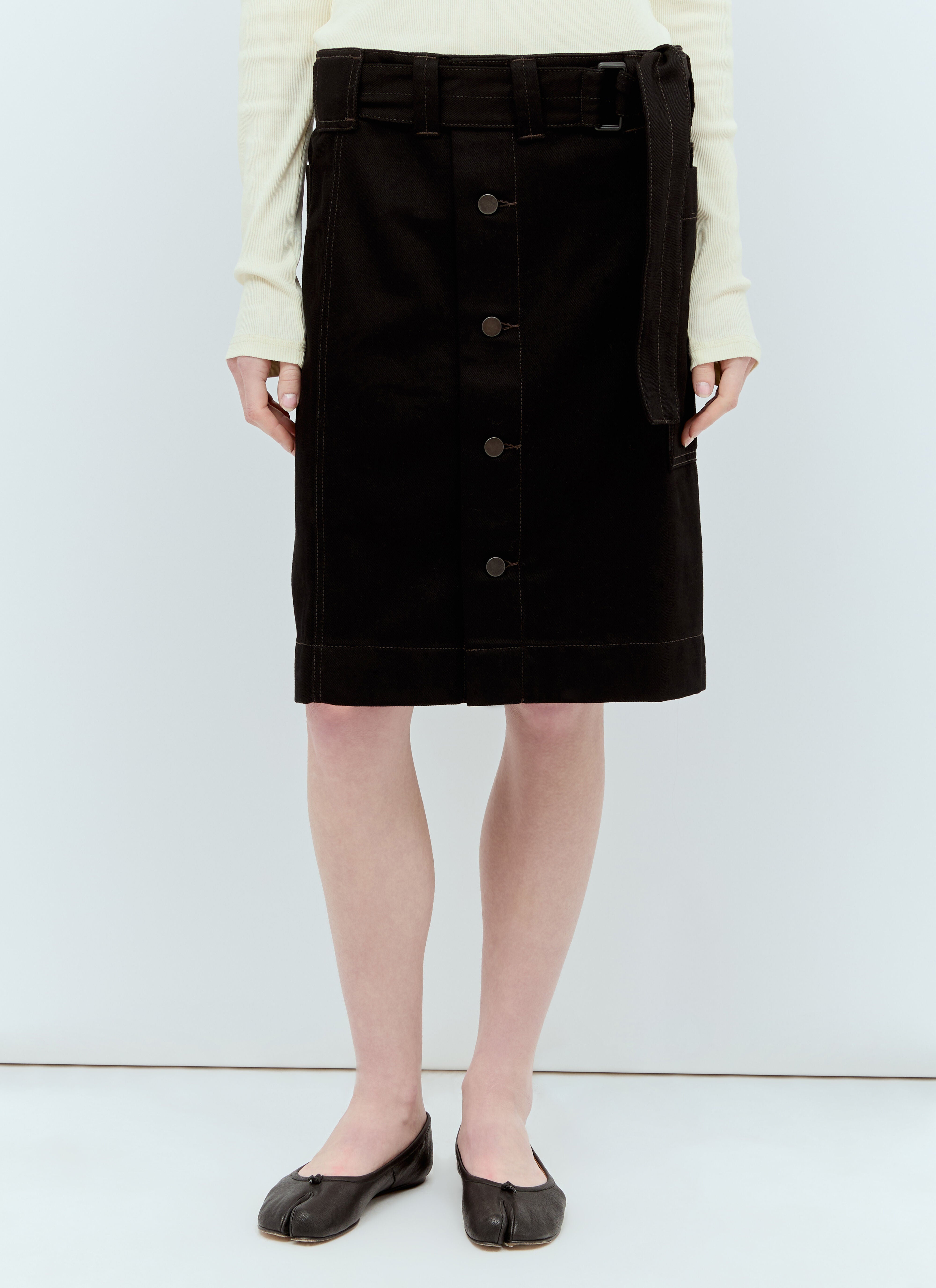 Lemaire｜SKIRTS (BELTED APRON SKIRT (SK1024 LD1004 999)) Lemaire Lemaire Women Belted Apron Skirt | luosophy | REVERSIBLE