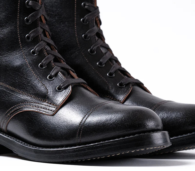PRE-SALE LK-048 Montgomery Boots Horween SHF Horsehide Black - 8