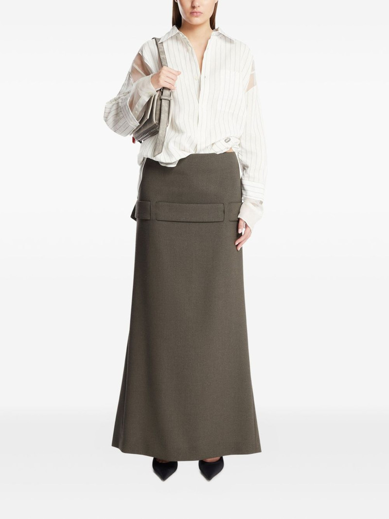 Jean Paul Gaultier pocket-detail long skirt outlook