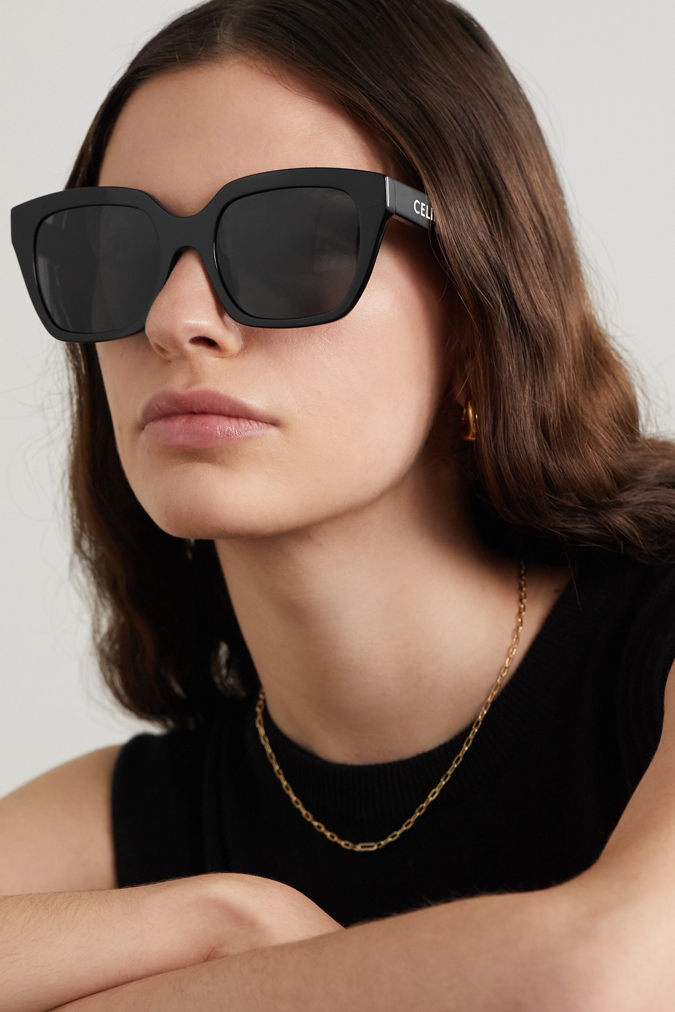 Oversized square-frame acetate sunglasses - 2