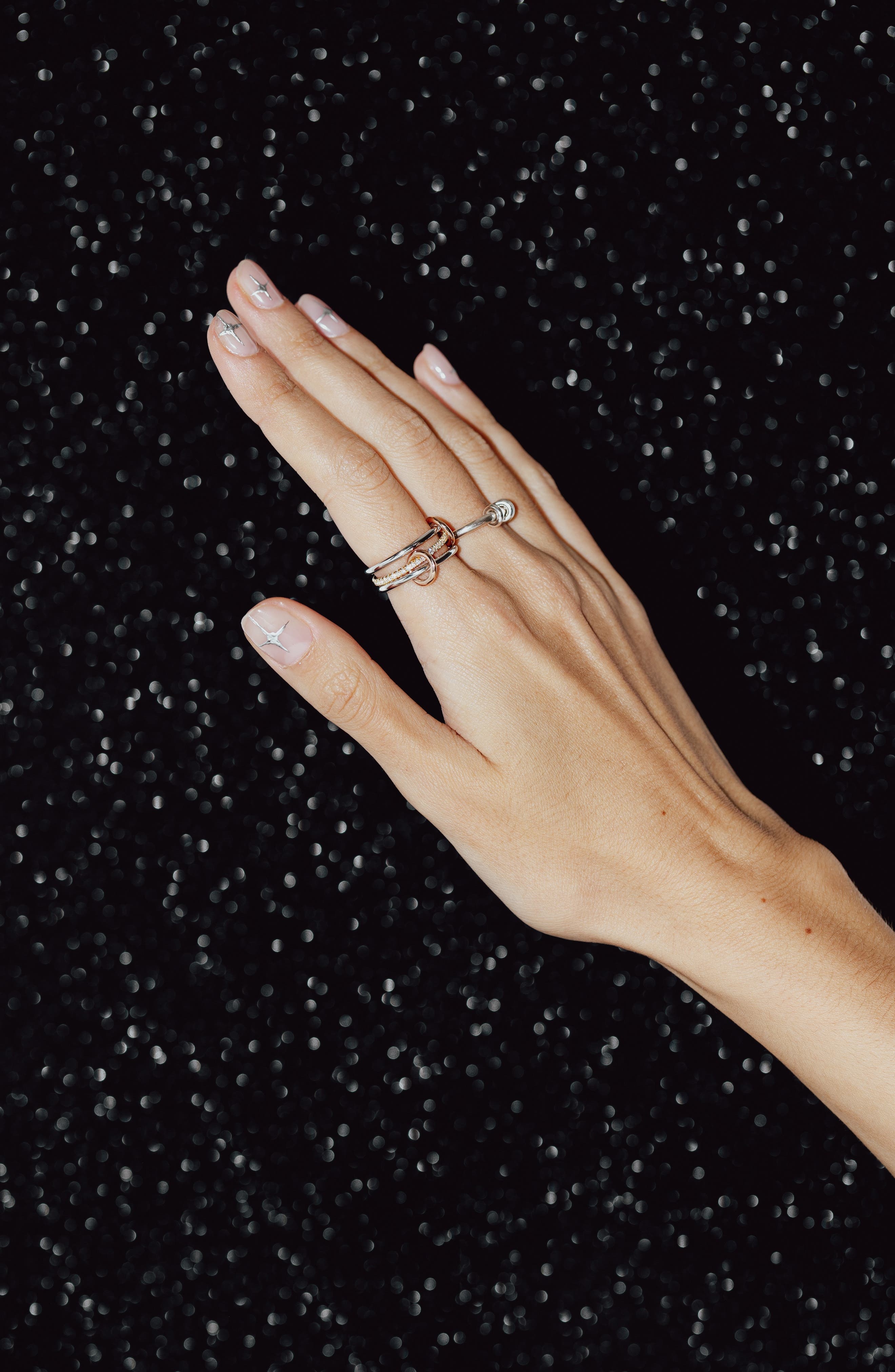 Spinelli Kilcollin Sony Diamond Linked Rings in Yellow/rose/white at Nordstrom - 2