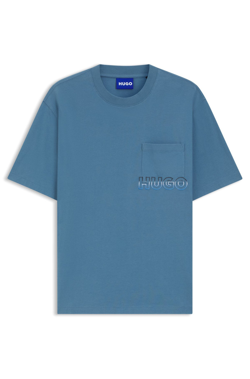COTTON-JERSEY T-SHIRT WITH REVERSE-LOGO EMBROIDERY 1