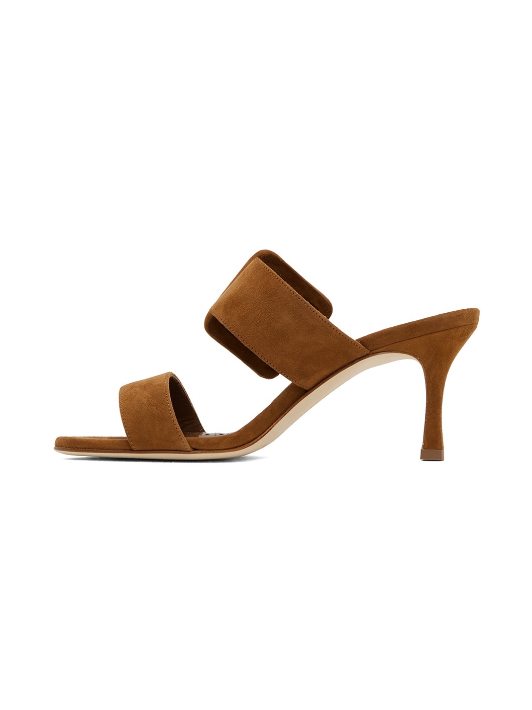 Brown Gable Heeled Sandals - 3