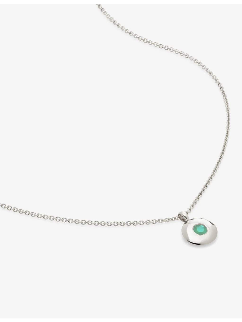 May Birthstone sterling-silver necklace - 1