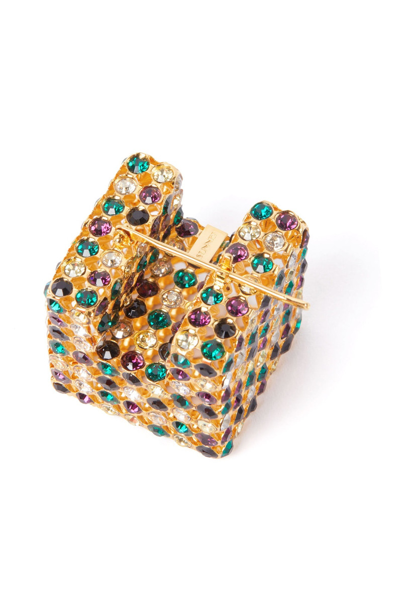 SUNNEI GIOSTRA GOLD CUBE EARRING / multicolor outlook