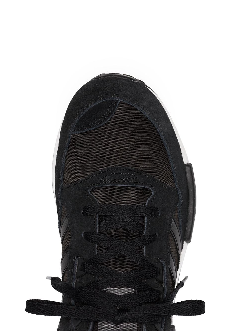 black Boston R1 suede sneakers - 4