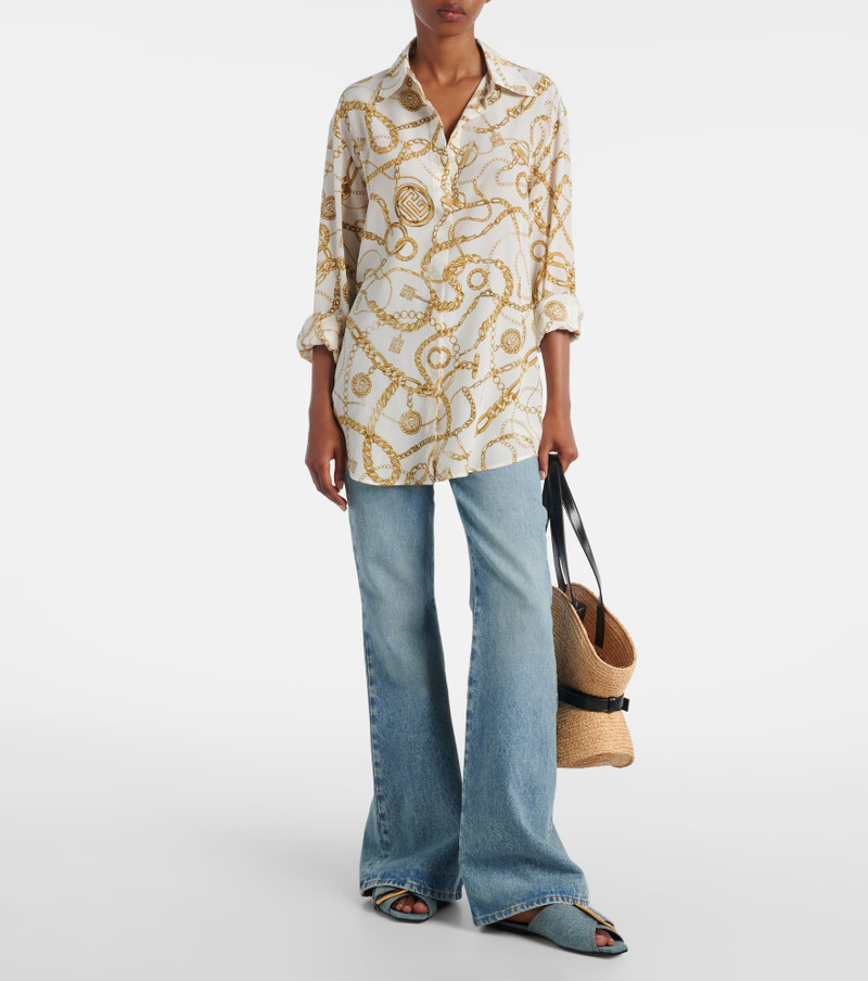 Balmain Chaînes silk shirt outlook