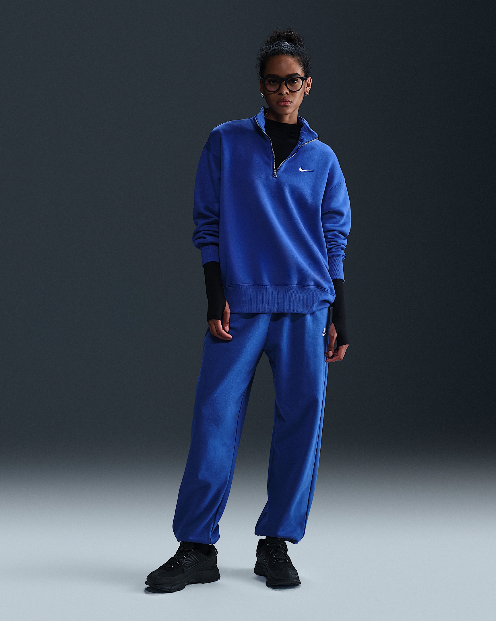 Nike Sportswear Phoenix Fleece Women's Oversized 1/4-Zip Long Sweatshirt - 4
