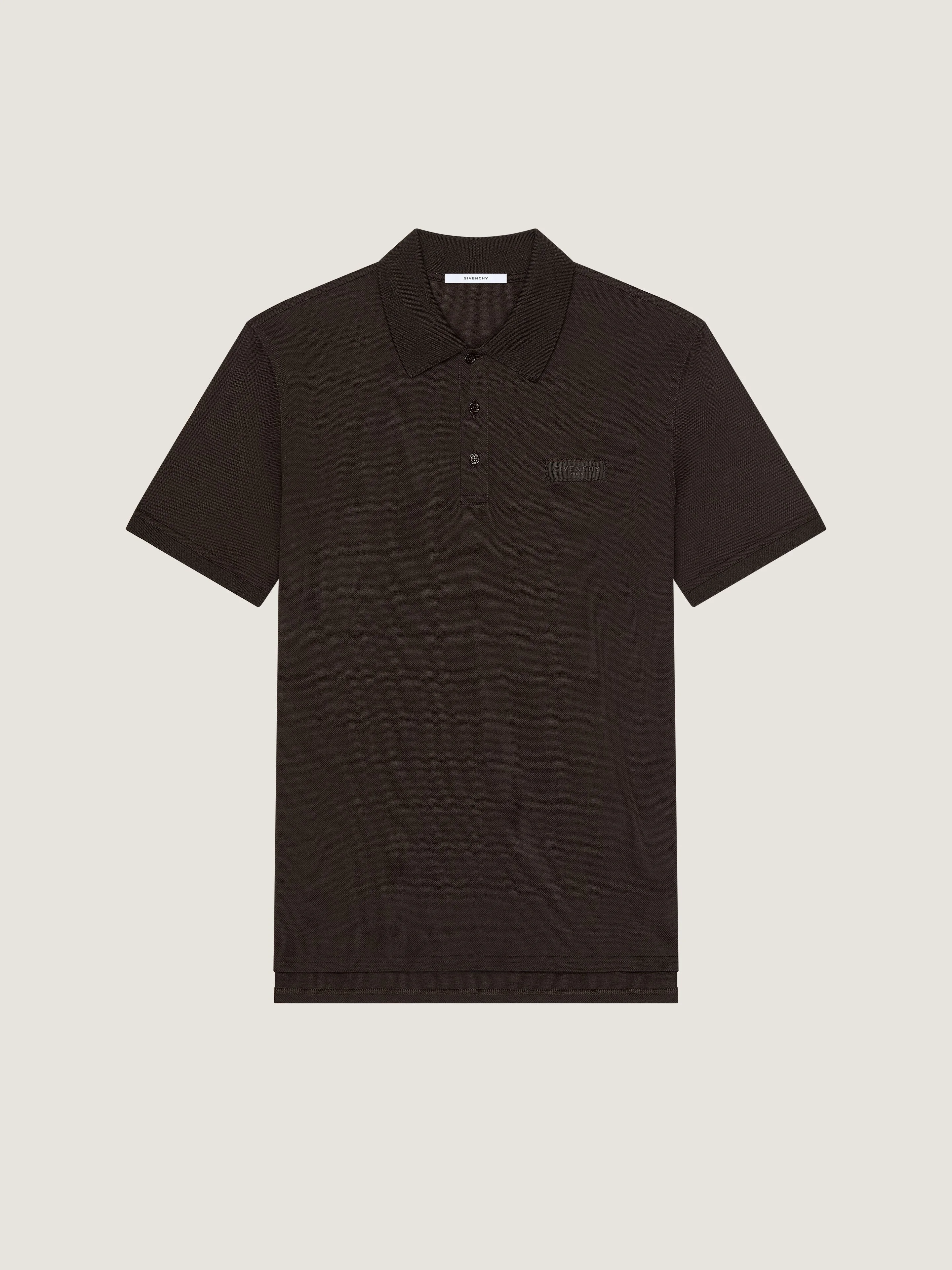 POLO IN COTTON WITH GIVENCHY PARIS GROS GRAIN - 1