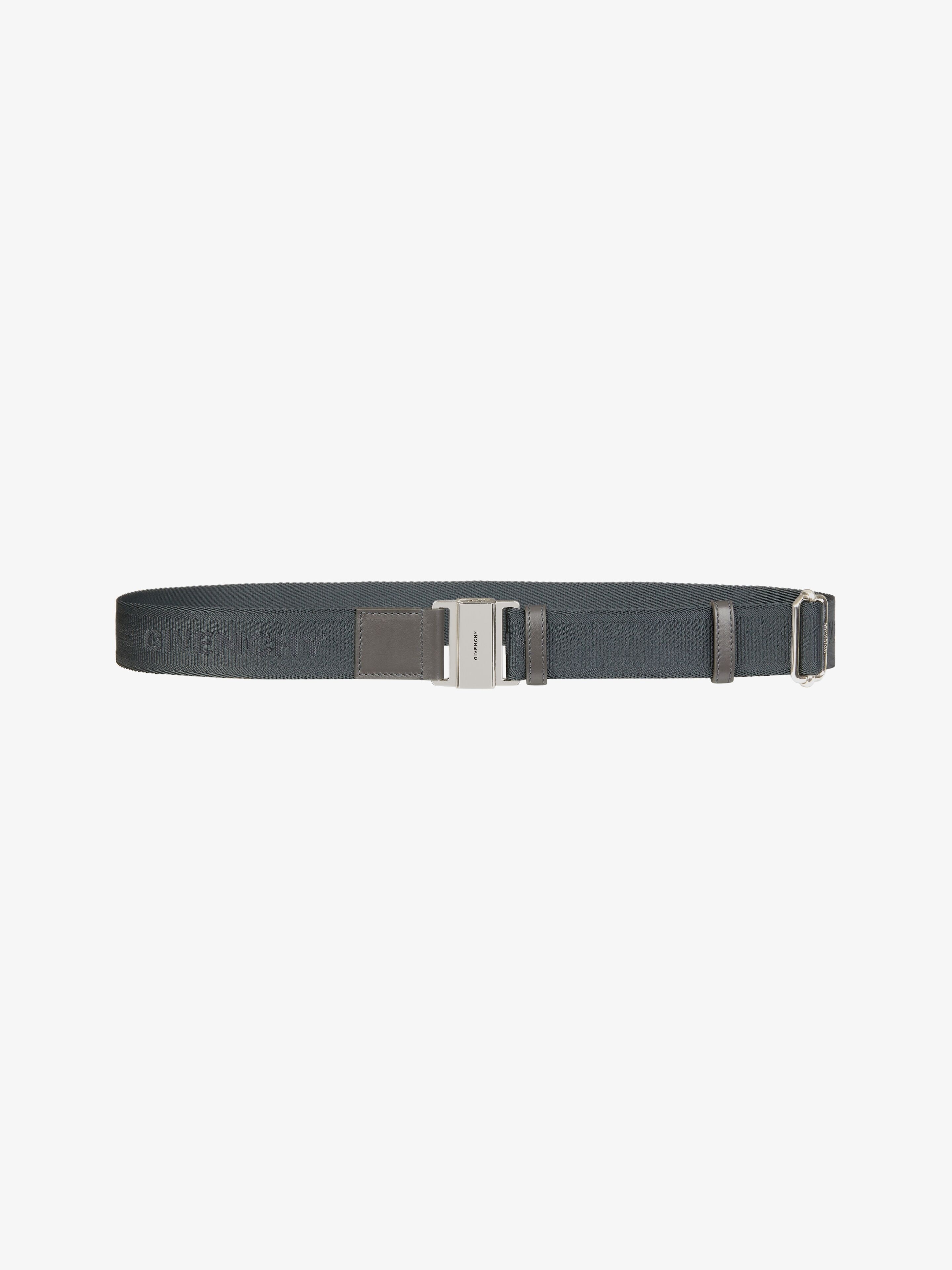 BELT IN CANVAS AND LEATHER WITH 4G FASTENER - 1