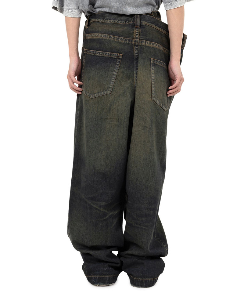 Huge Layered Denim Pants 14