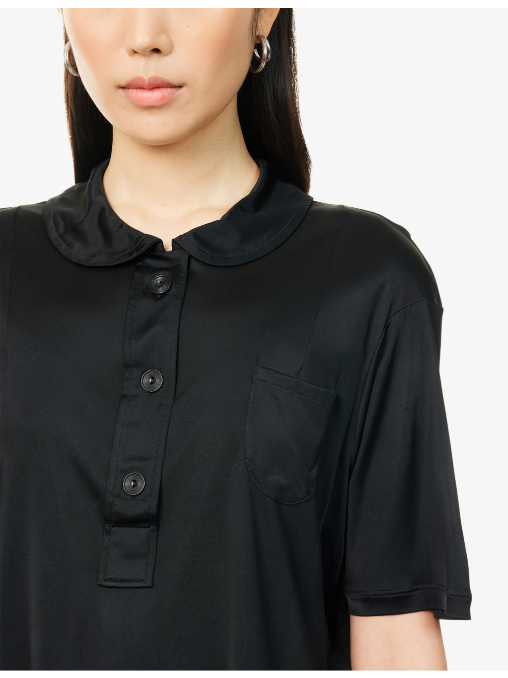 Relaxed-Fit Short-Sleeves Woven Shirt - 5